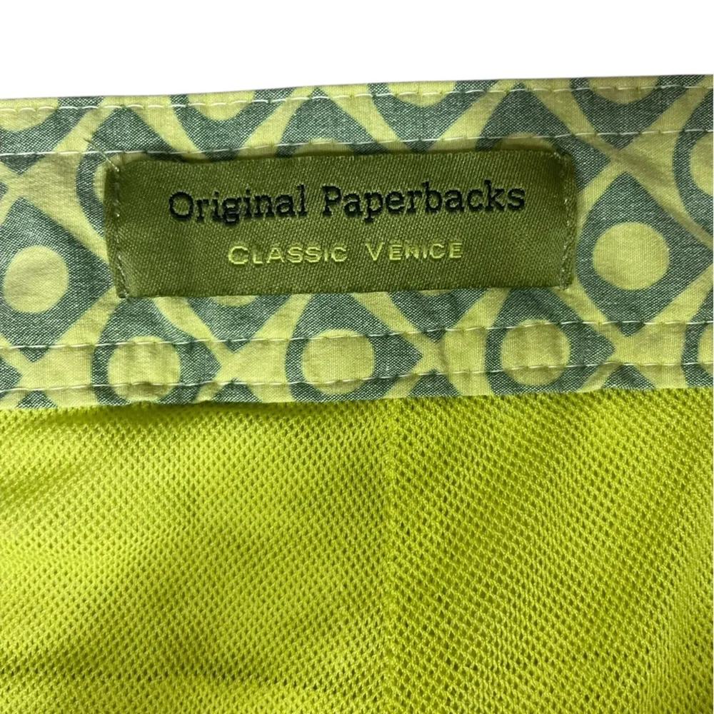 Original Paperbacks Geometric Patterned Swim Trunks - Picture 6 of 10